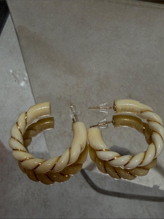 Jewelry - 585 gold bone earrings
